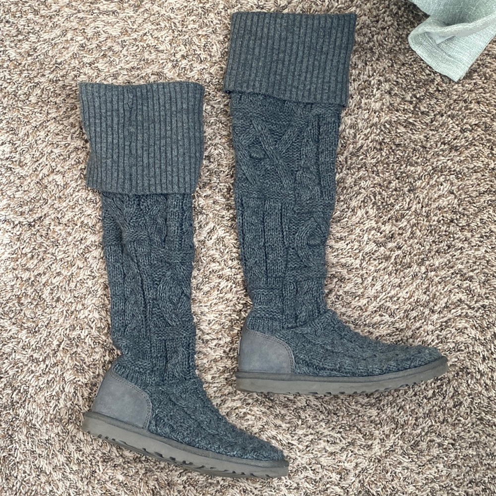 Tall knit UGG boots